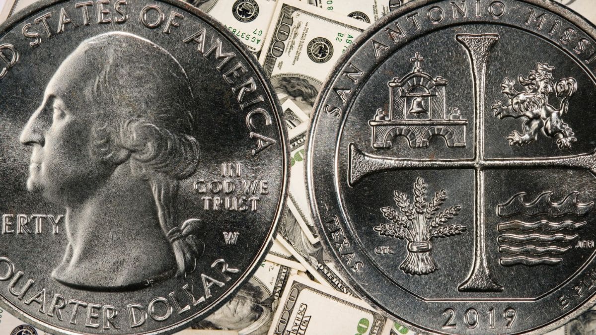 The 2019 “San Antonio Missions” 25-cent coin