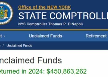 Unclaimed funds New York 17 billion