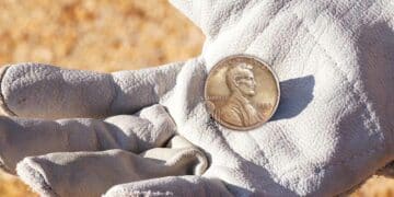 The erroneous 1983 copper cent, which has sold on the coin buying and selling market for more than $30,000.