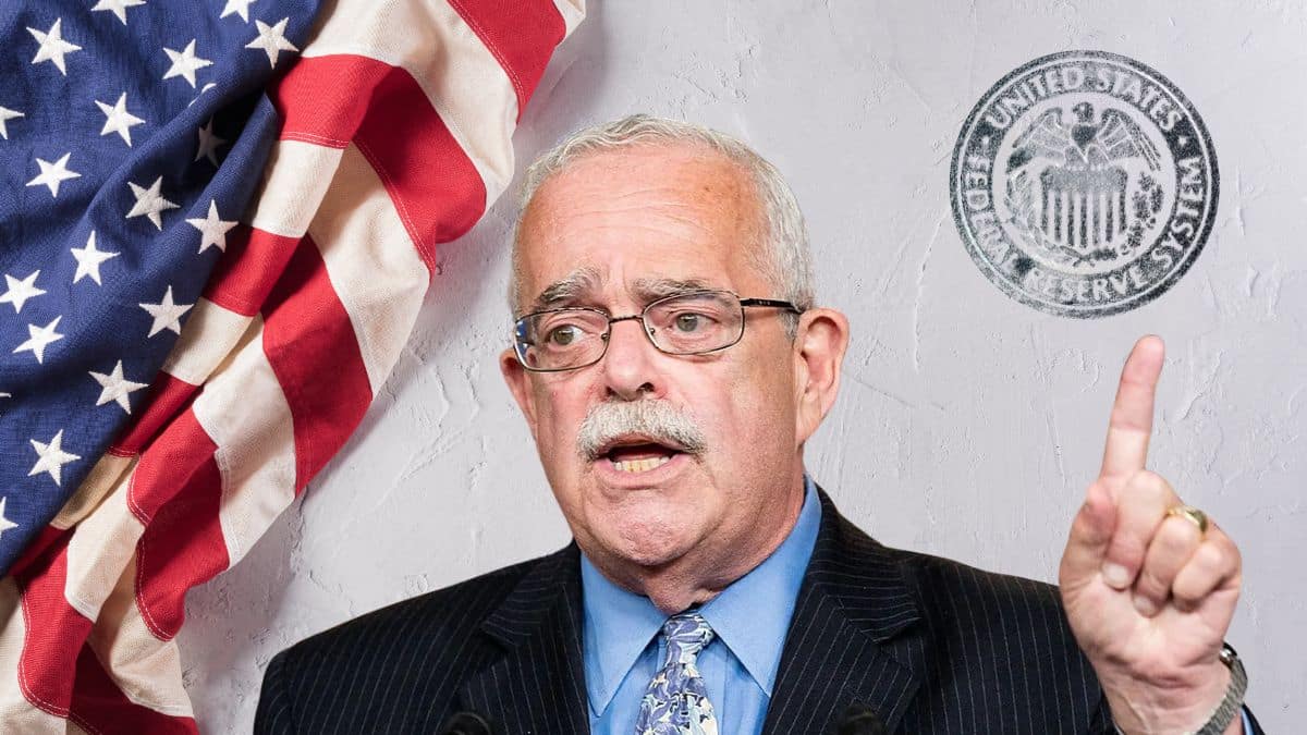 Portrait of a blue-collar federal employee with an American flag backdrop, representing proposed pay boosts under new adjustment plan.