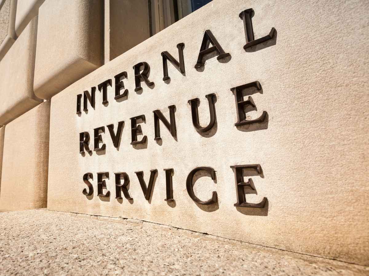 Front of the IRS building with 'Internal Revenue Service' engraved in stone, representing ongoing taxpayer obligations after April 15