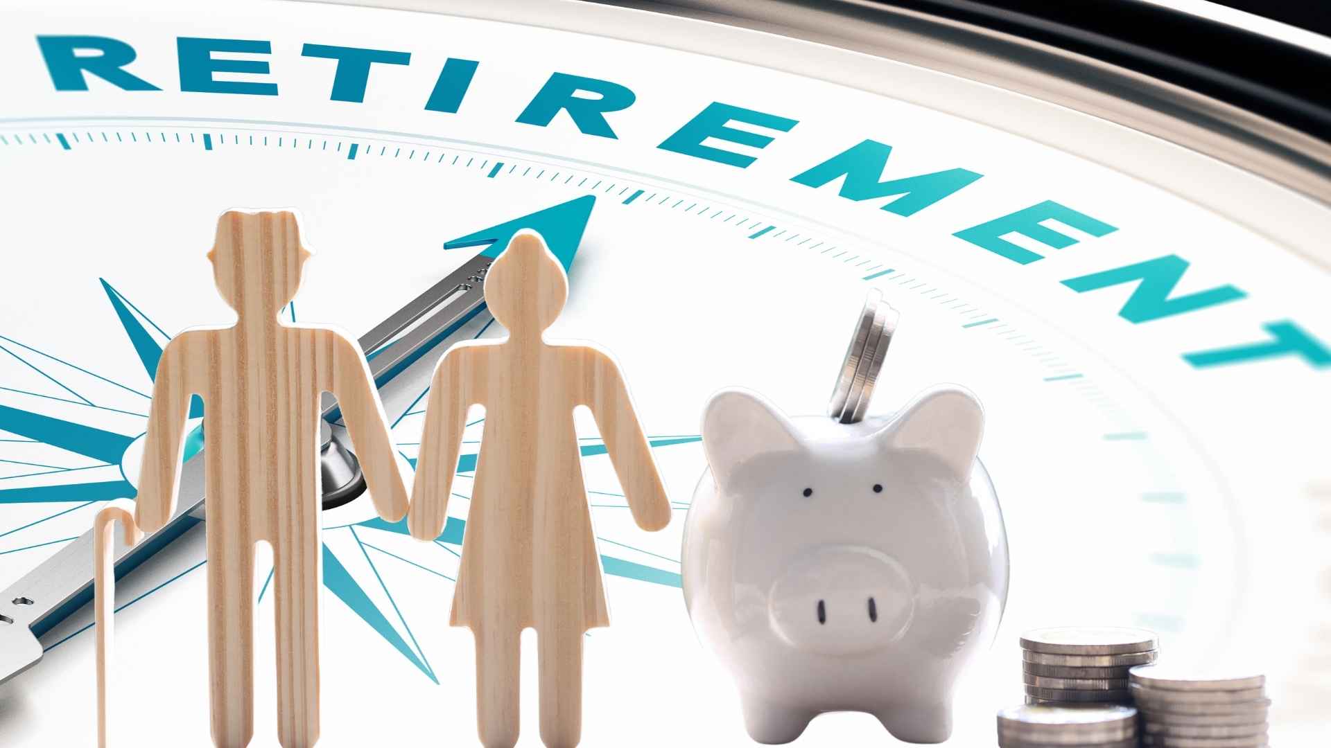 Elderly couple and piggy bank symbolizing retirement savings and financial preparedness in the United States 2025