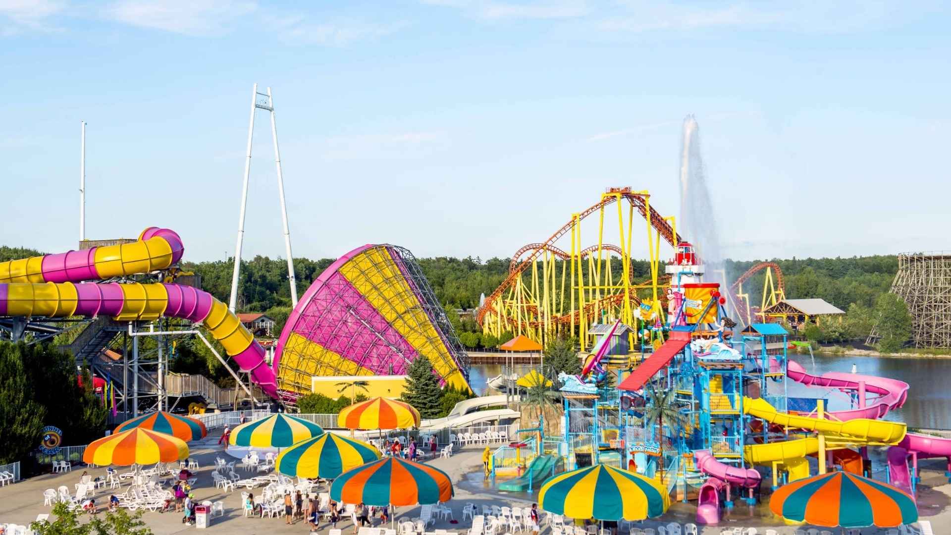 michigan’s adventure amusement and water park with colorful slides and roller coasters during summer 2025 before early closure.