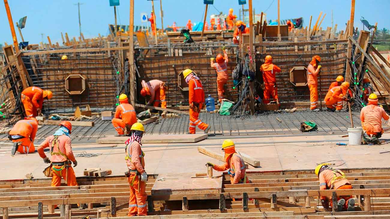 trabajar sector construcción