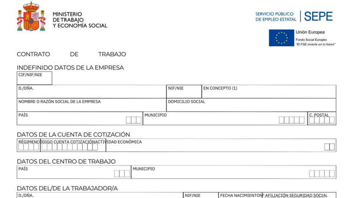 Pasos para consultar el contrato de trabajo en el SEPE.