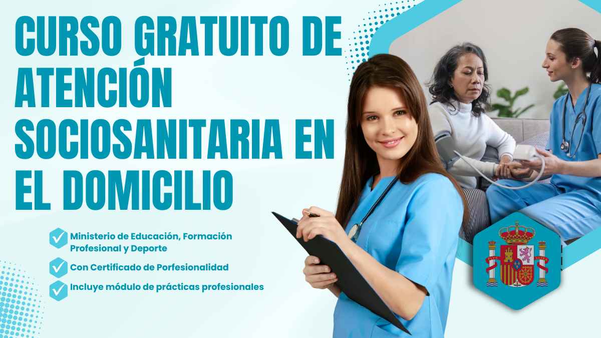 curso gratuito obtener certificado profesional atencion sociosanitaria personas domicilio