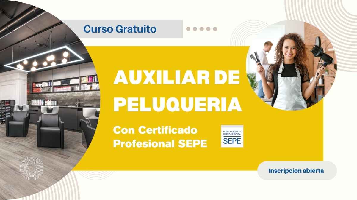 gratis certificado profesionalidad sepe peluquería curso