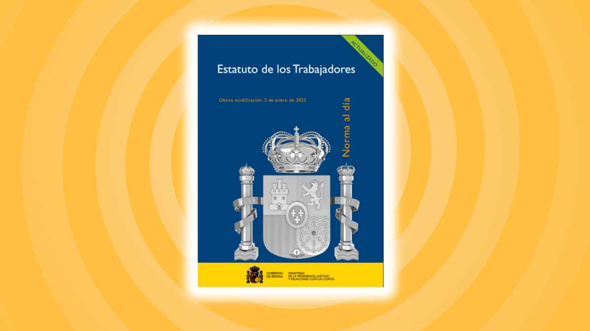 Portada del Estatuto de los Trabajadores 2025, símbolo de la reforma del artículo 49 contra el despido automático por incapacidad permanente