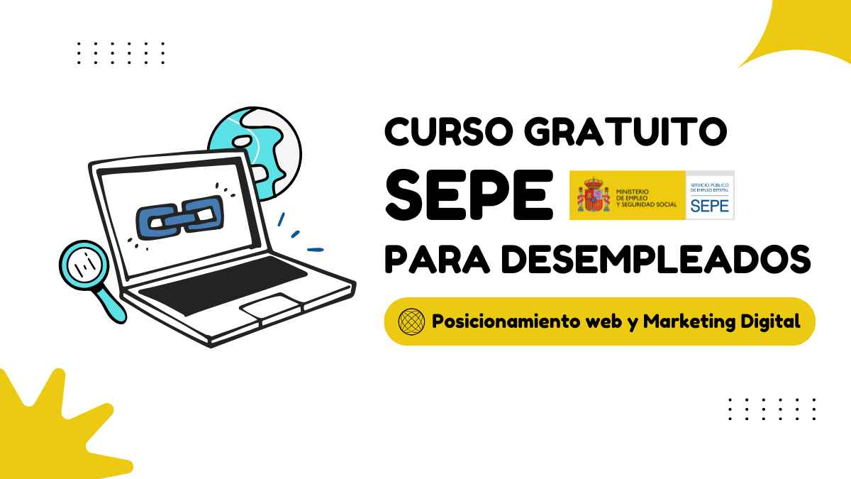 curso gratuito sepe desempleados posicionamiento web marketing digital buscadores