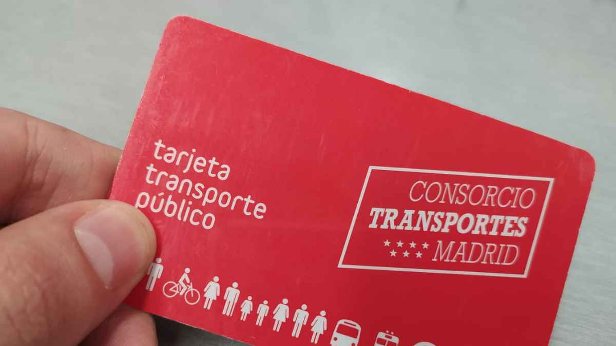 Tarjeta de transporte público del Consorcio de Madrid; subida de abonos desde el 1 de julio