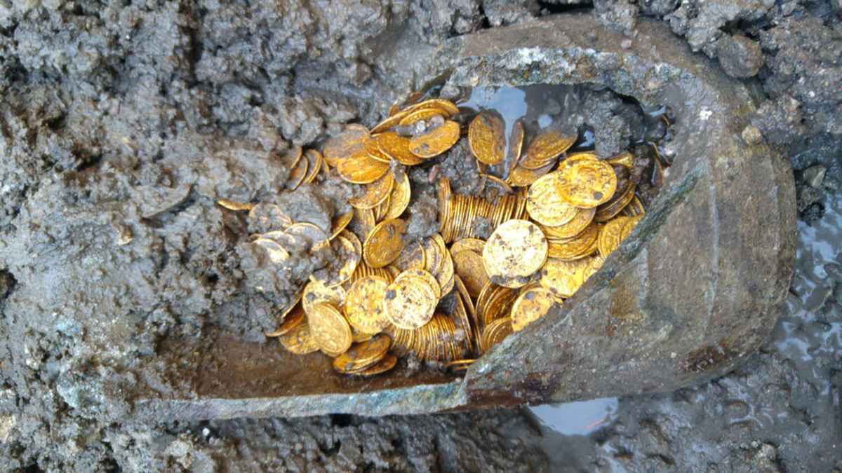 Monedas de oro romanas descubiertas enterradas en Luxemburgo, valoradas en más de 300.000 euros