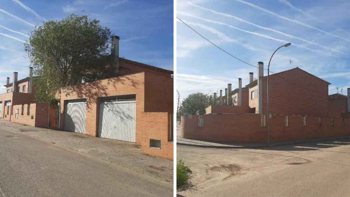 Exterior de la casa de 147 m², 3 habitaciones y cochera que Unicaja vende sin reformas por 33.700 €
