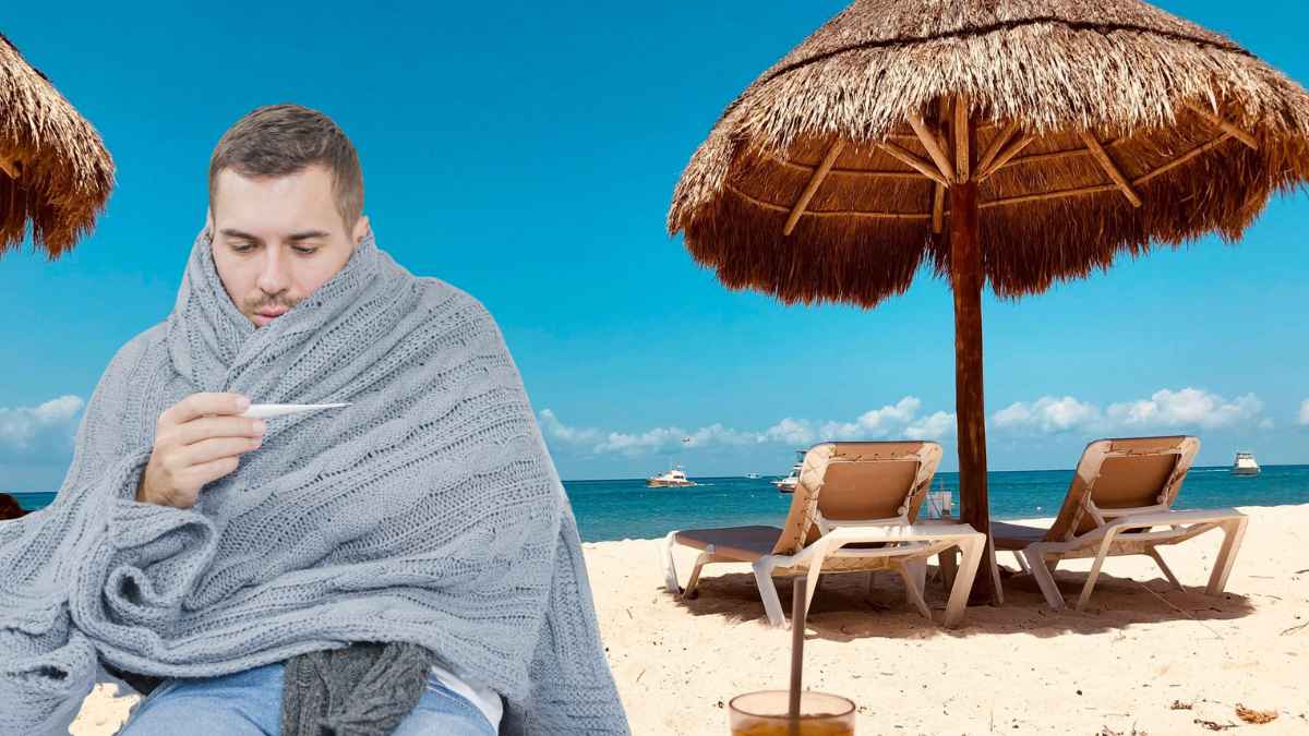 Trabajador enfermo durante vacaciones en la playa según Estatuto de los Trabajadores