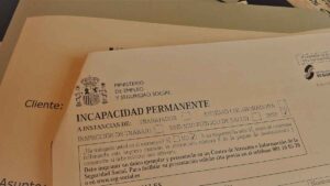 Formulario de incapacidad permanente de la Seguridad Social en España