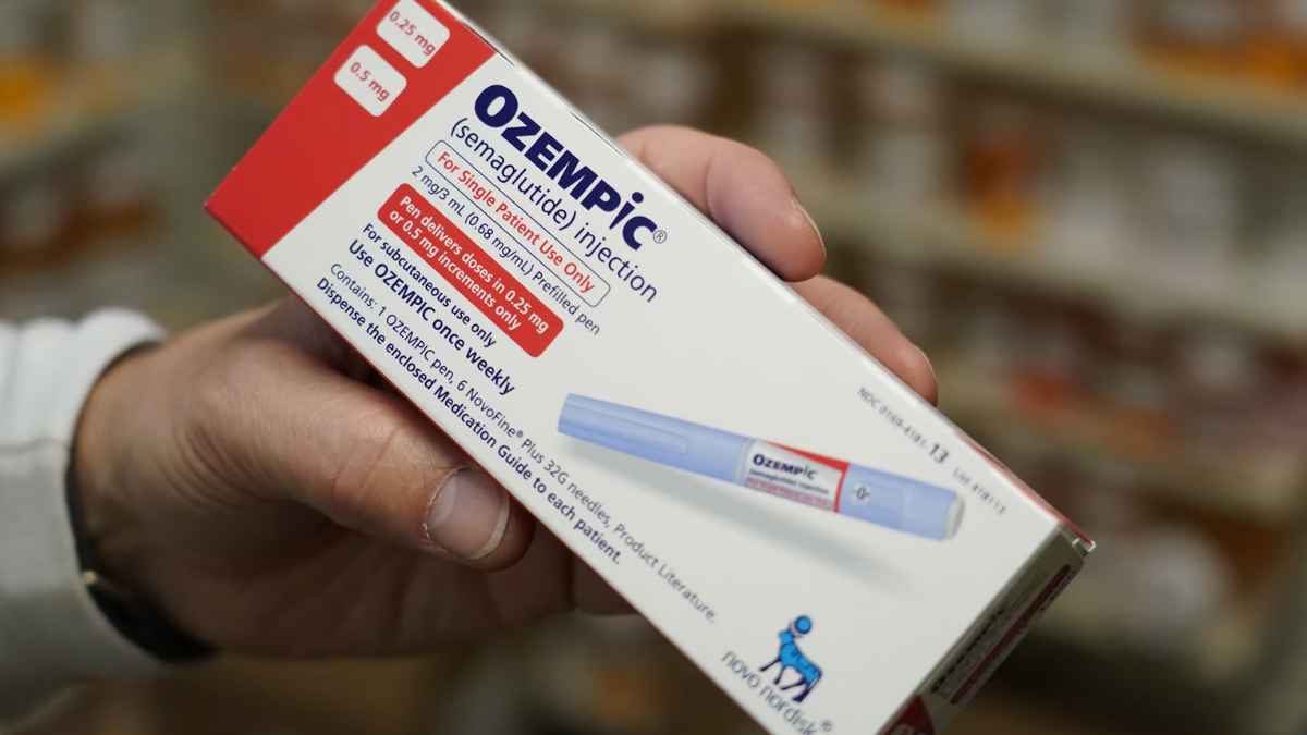 Caja de Ozempic del fabricante Novo Nordisk tras anunciar despido de 9.000 empleados