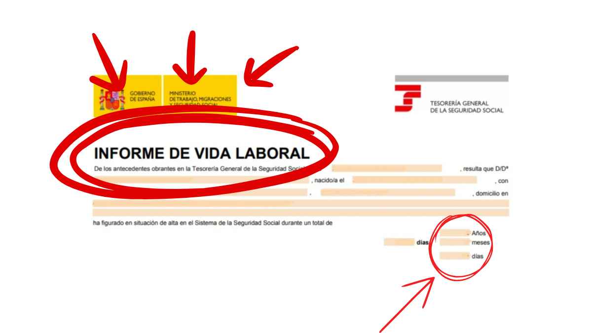 Informe de vida laboral de la Seguridad Social para mejorar la pensión