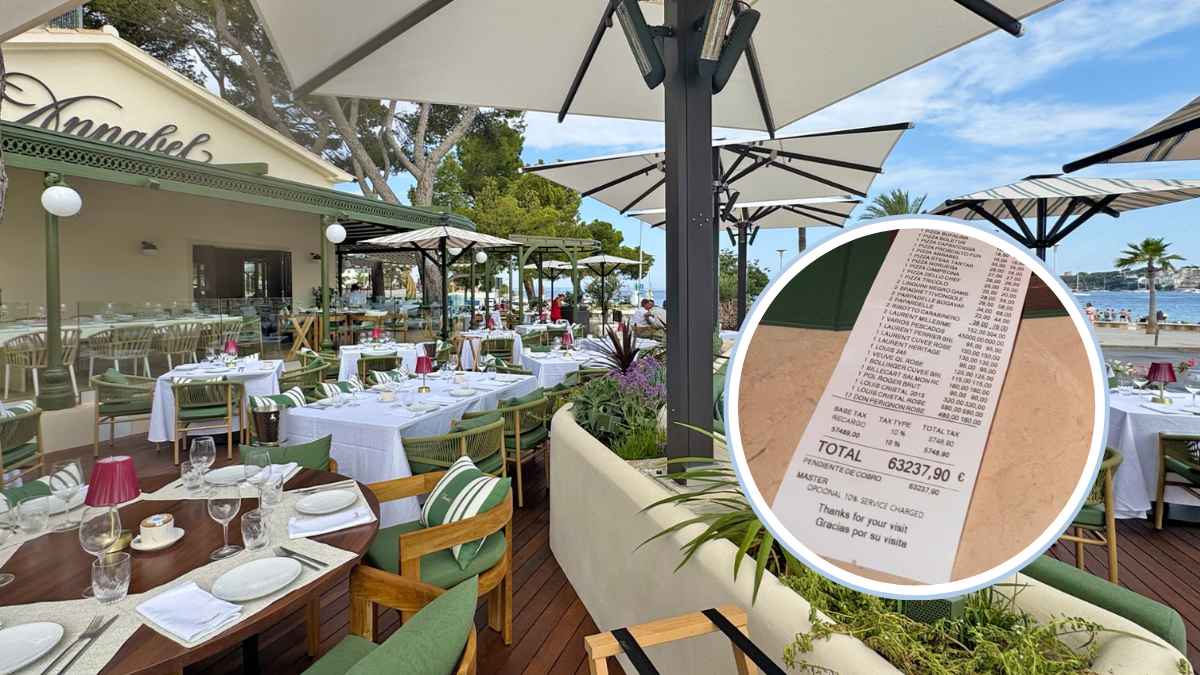 Restaurante de Mallorca factura 63.000 euros con propina automática de 5.800