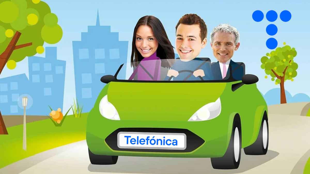 Empleados de Telefónica compartiendo coche en el servicio interno tipo Blablacar