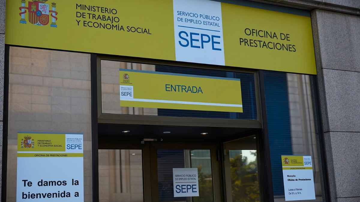 Oficina del SEPE donde los parados gestionan la prestación por desempleo en España