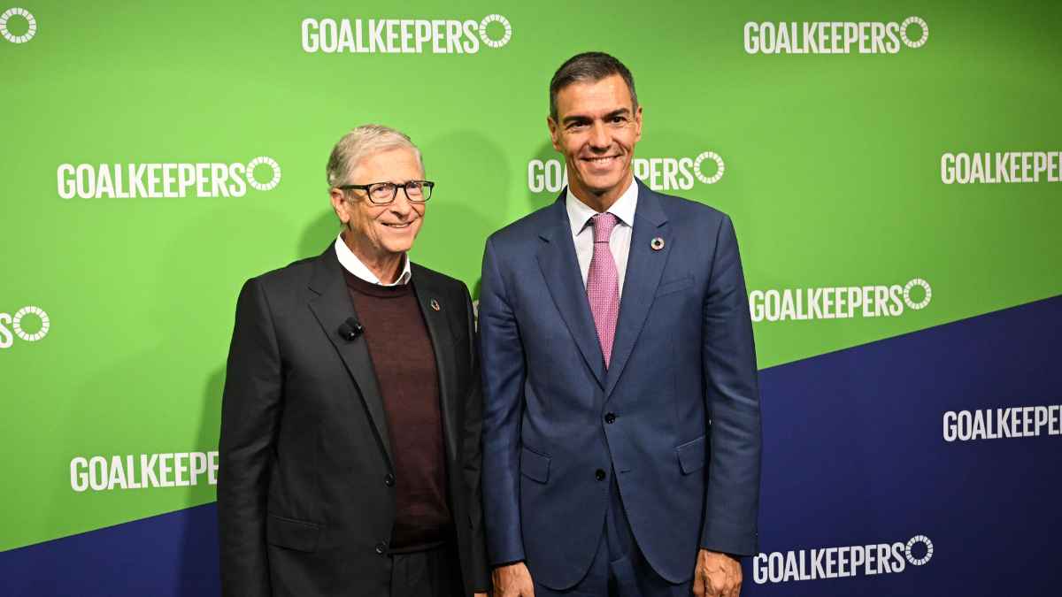 Bill Gates durante un evento de Goalkeepers