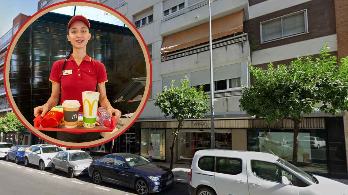 mpleada de McDonald’s y fachada del nuevo local en el centro de Badajoz