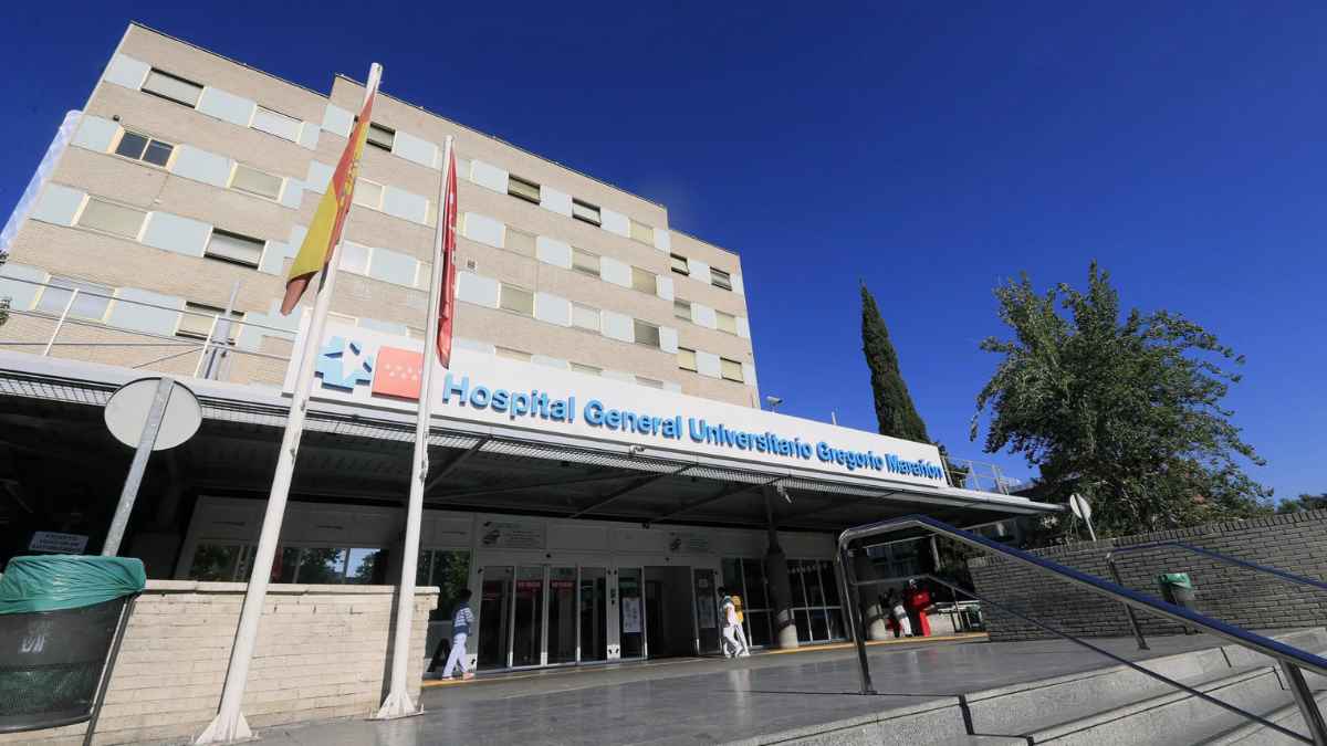 Fachada del Hospital General Universitario Gregorio Marañón en Madrid.