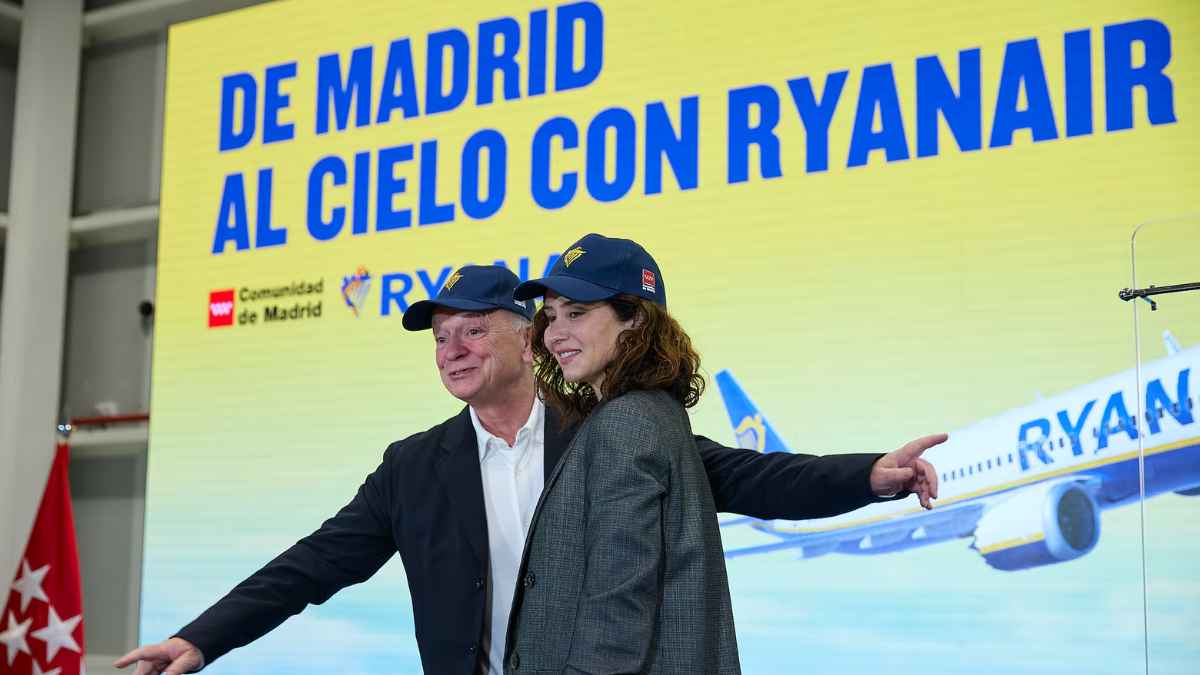 Centro de formación de Ryanair en Madrid durante su inauguración junto al aeropuerto.