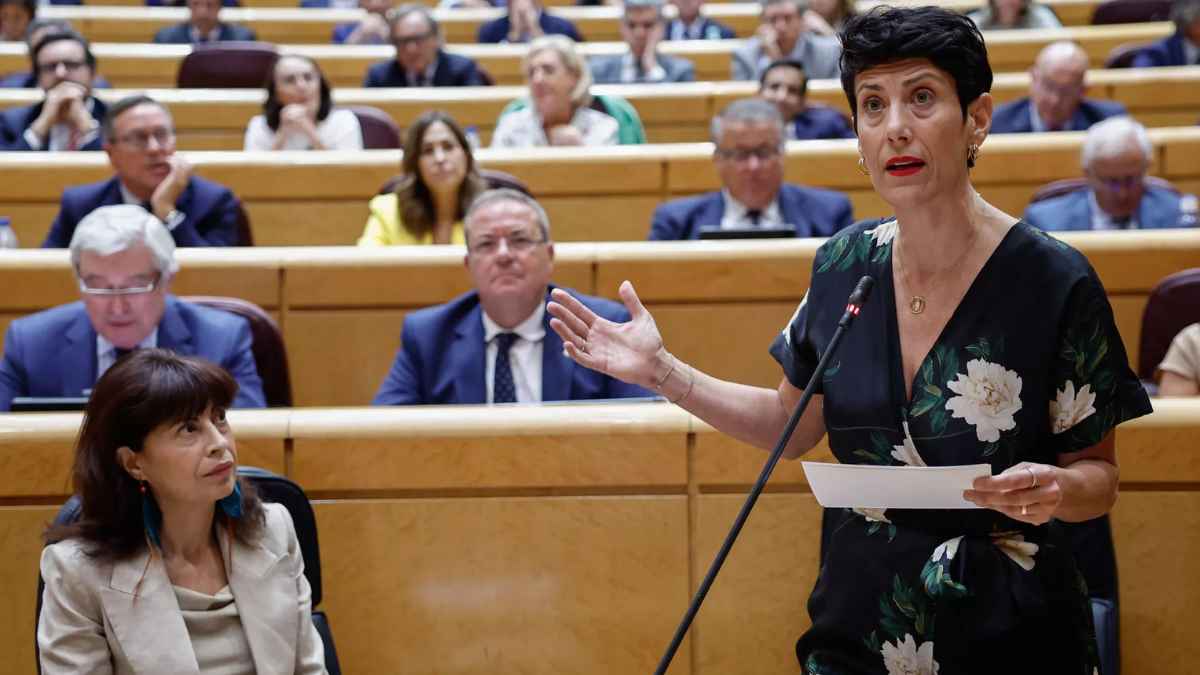 Intervención de una representante política en el Senado durante un debate sobre medidas de la Seguridad Social