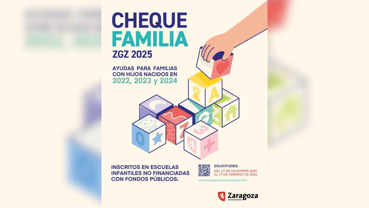 Cheque familia Zaragoza 2025 para ayudas a familias con hijos en escuelas infantiles