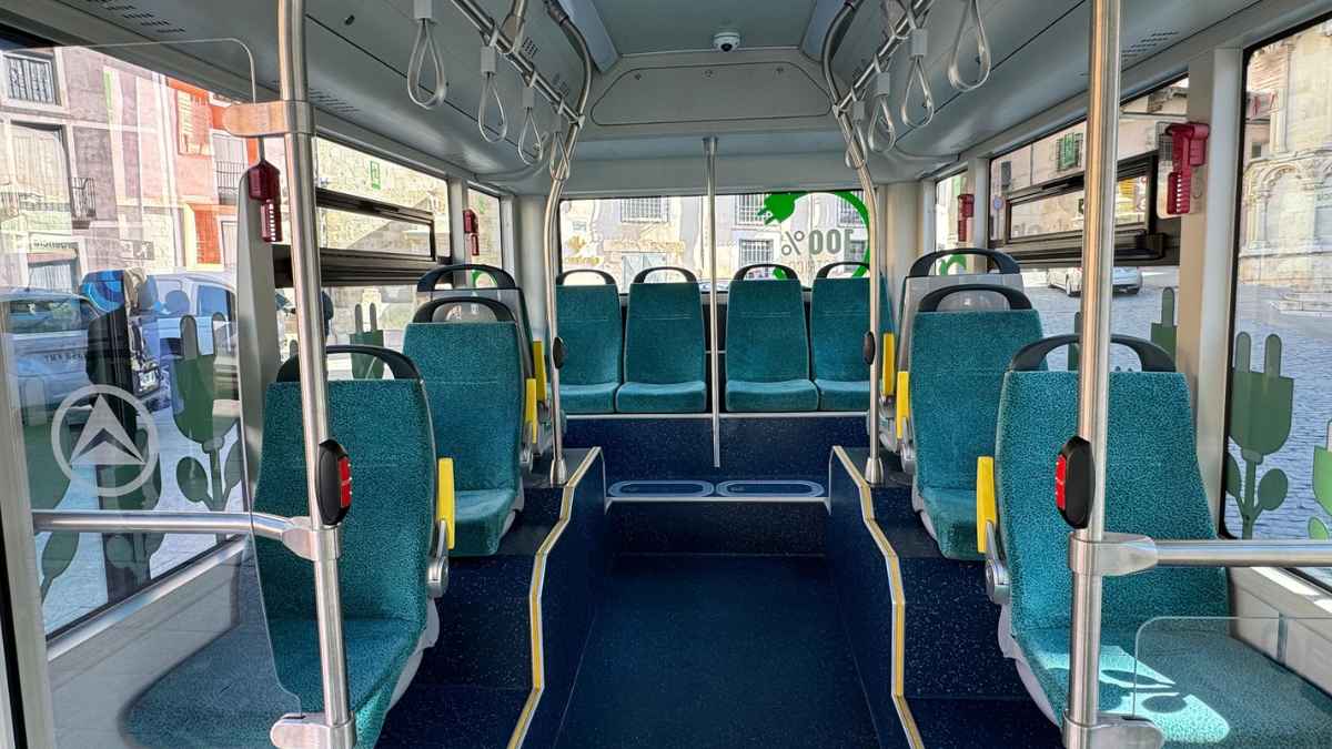 Interior de un autobús urbano relacionado con la sentencia que concede pensión permanente a un conductor