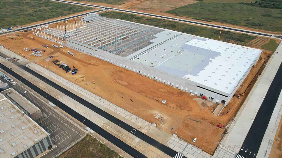 Centro logístico de Dia en construcción en León de 64.000 metros cuadrados