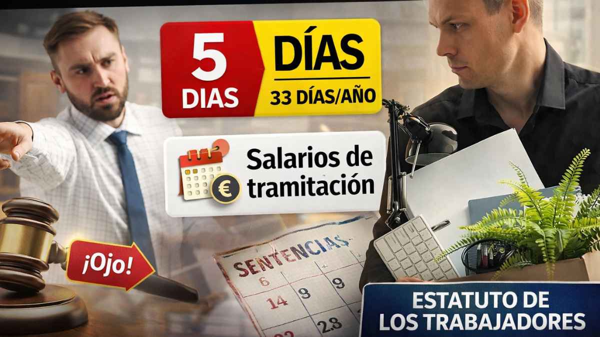Despido improcedente con opción de readmisión o indemnización de 33 días por año y salarios de tramitación