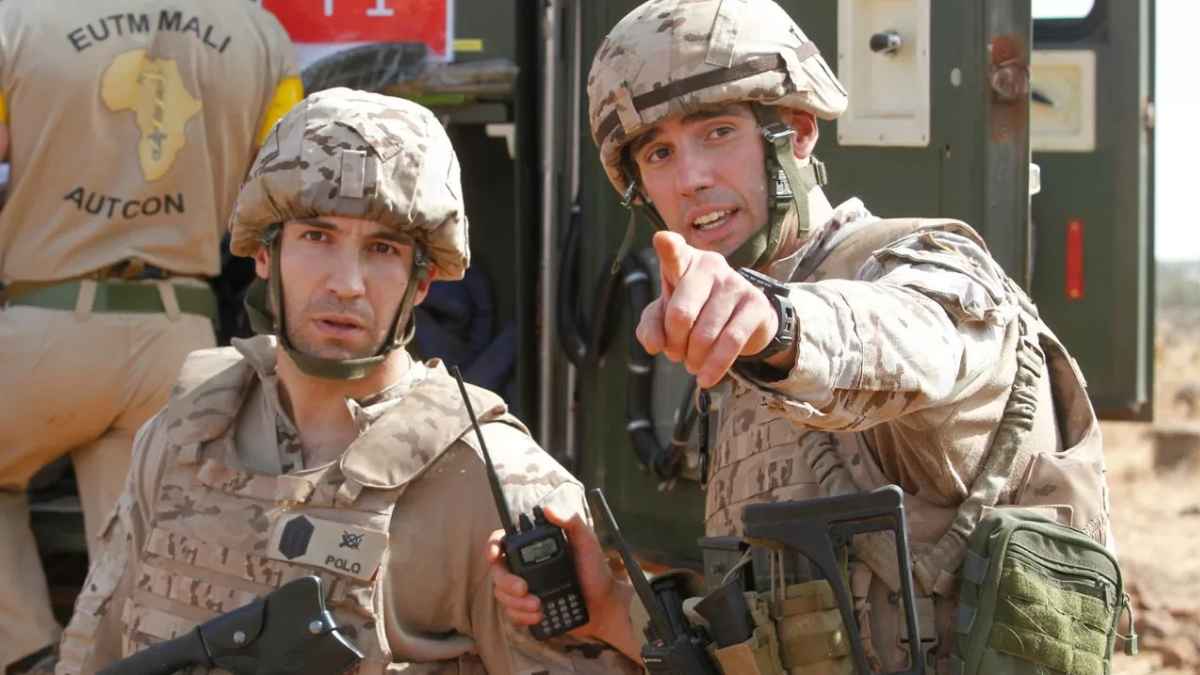 Soldados del Ejército español durante una misión internacional en el contexto del rearme de la OTAN