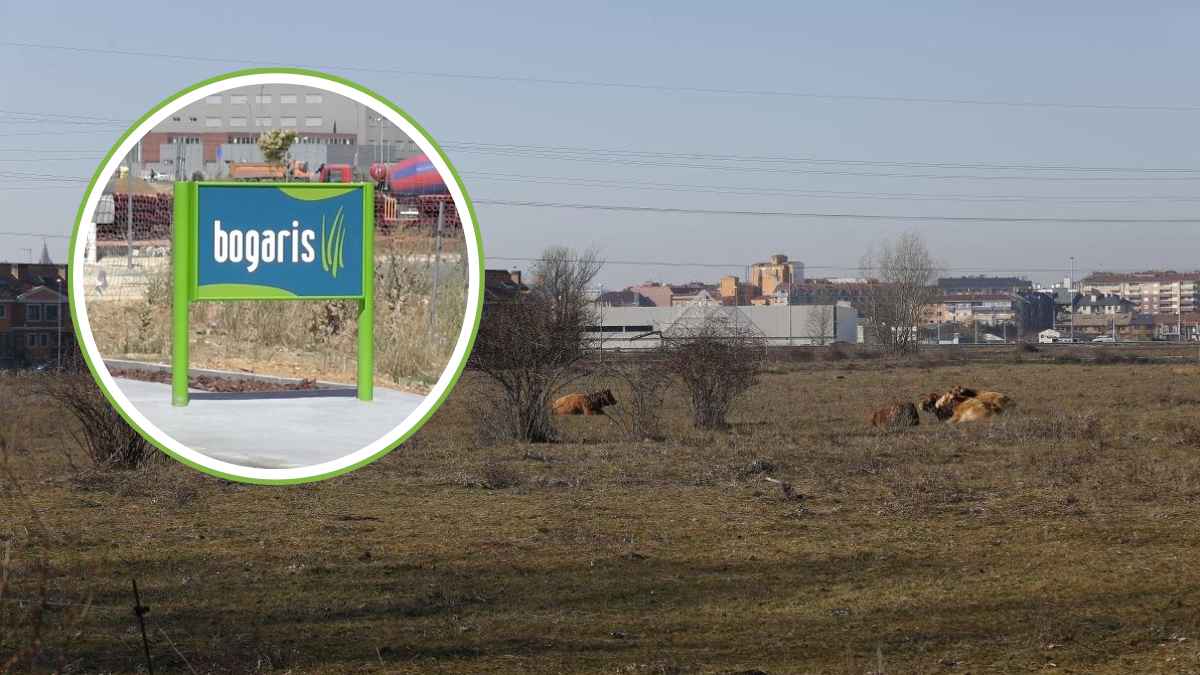 Terrenos de Villaobispo donde se construirá el nuevo parque comercial gemelo de Reino de León promovido por Bogaris