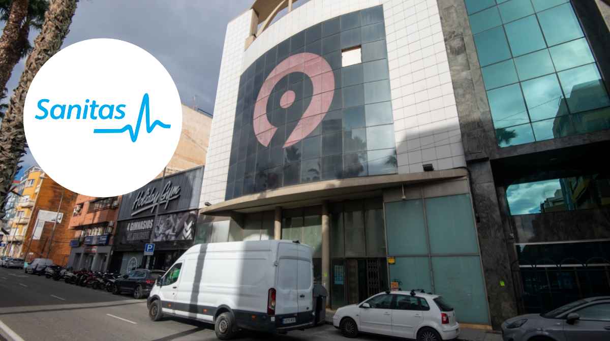 Fachada del antiguo edificio de Canal 9 en Alicante donde Sanitas abrirá un centro médico que generará 90 empleos