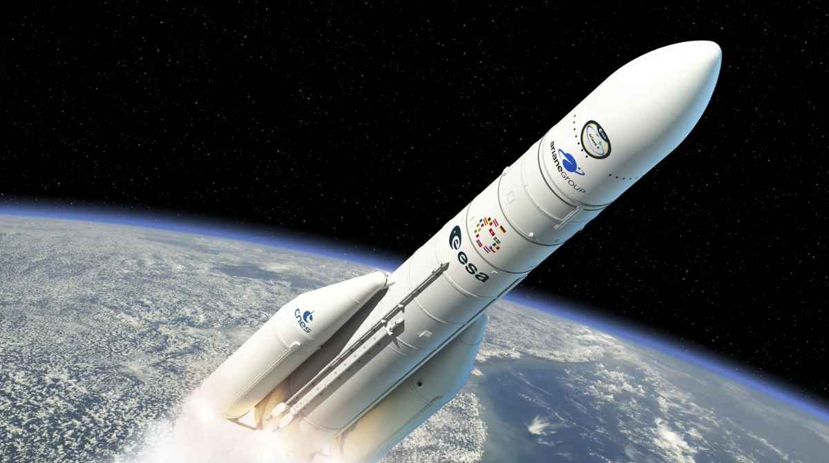 Cohete de la ESA en misión espacial tras el lanzamiento desde la Tierra