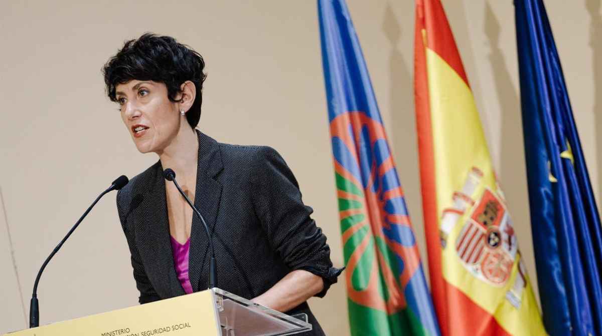 Elma Saiz durante una comparecencia sobre la reforma de las bajas laborales en la Seguridad Social