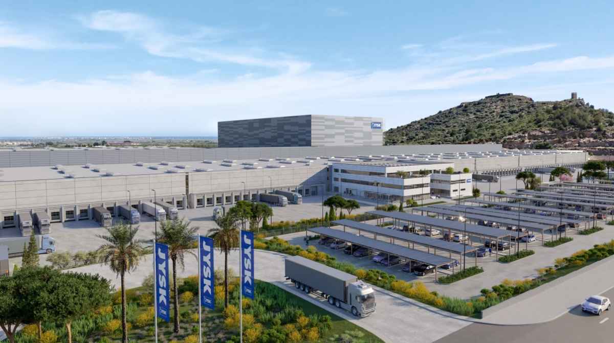 Centro logístico de JYSK en el polígono Barranc de Talavera en Almenara, que generará más de 250 empleos