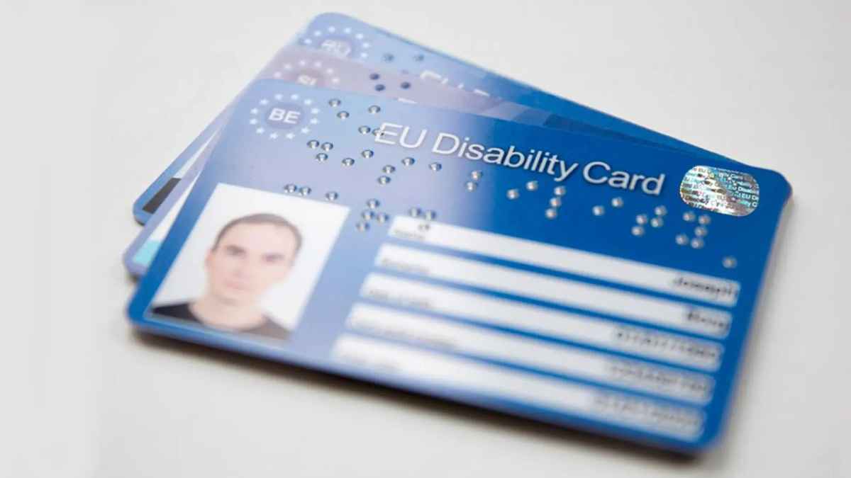 Tarjeta de incapacidad permanente utilizada para acreditar el grado reconocido por la Seguridad Social en España