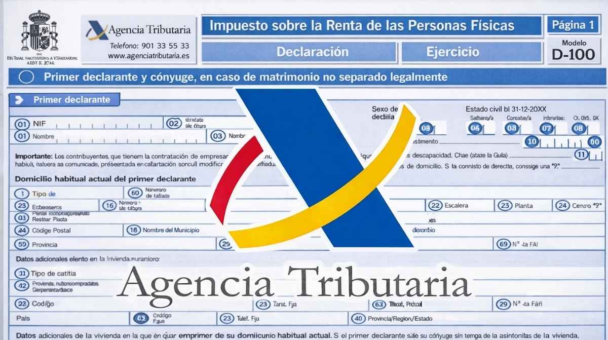 Declaracion renta 2026 agencia tributaria modelo d100 formulario irpf