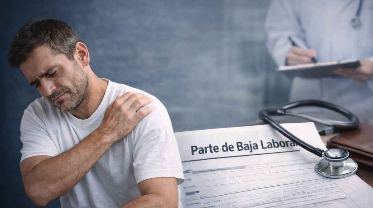 Trabajador de baja médica tras un despido mientras la Seguridad Social descuenta días del paro hasta recibir el alta médica