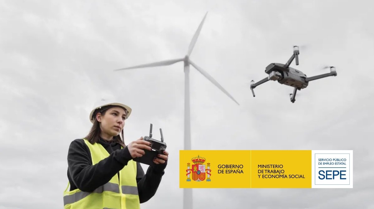 Curso de drones del SEPE para mejorar el empleo con formación gratuita en varias provincias