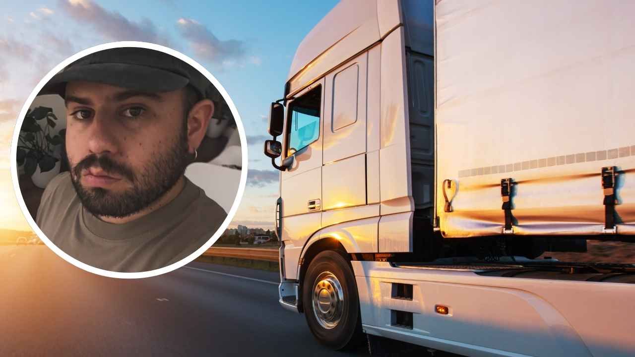 David, camionero de 24 años que gana cerca de 3.000 euros al mes