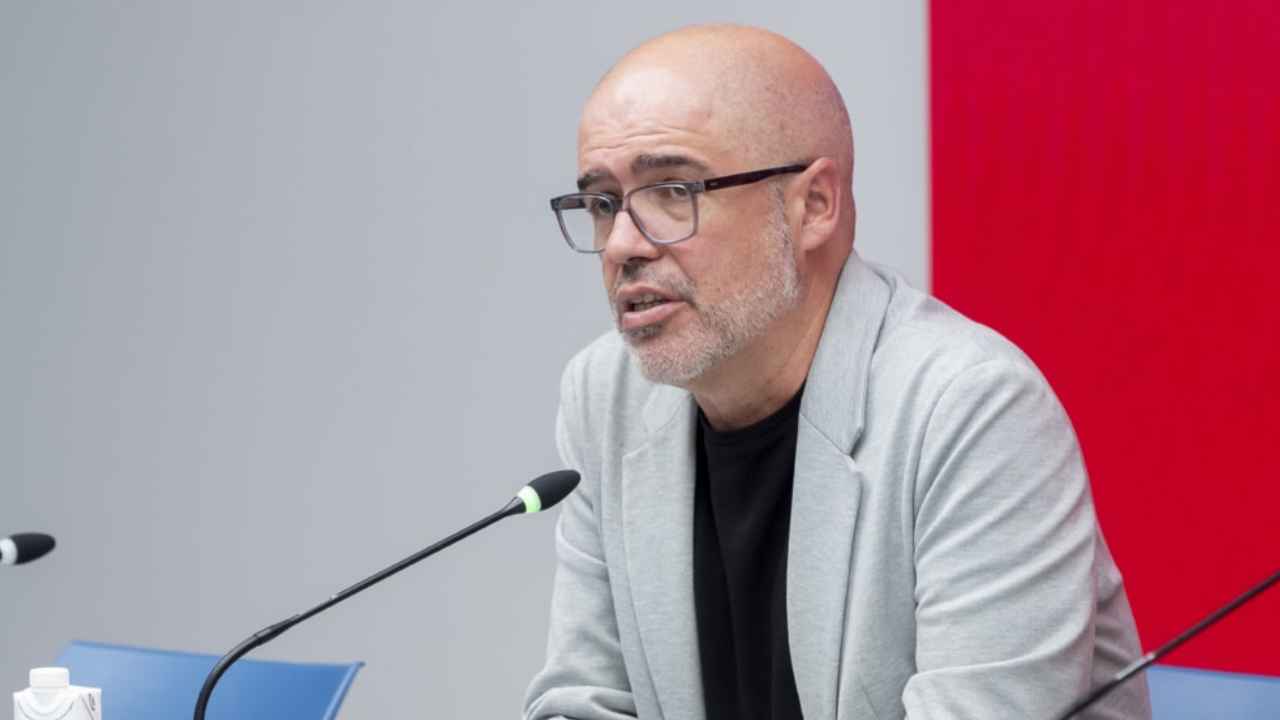 Unai Sordo durante una comparecencia de CCOO sobre la subida del salario mínimo