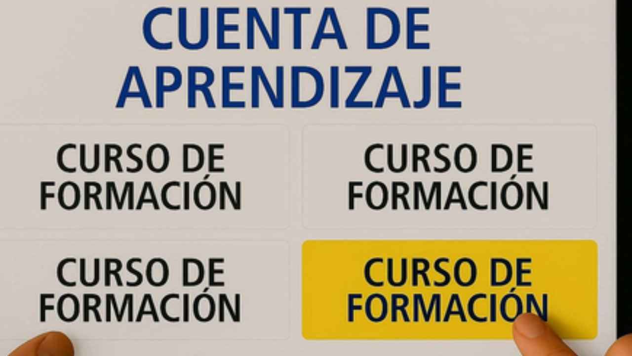 Cuenta individual de aprendizaje del SEPE para cursos de formación
